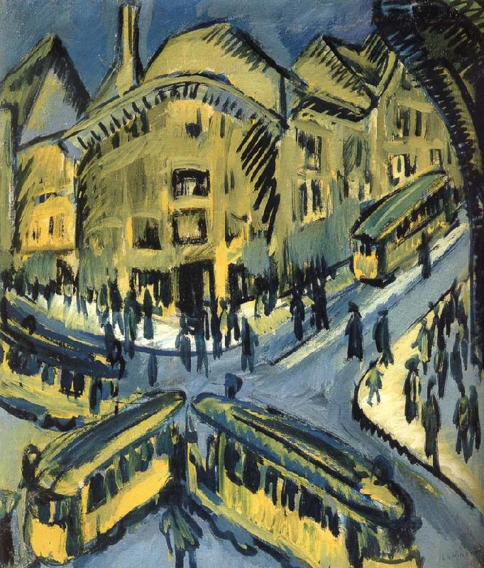 Ernst Ludwig Kirchner Nollendorfplatz Germany oil painting art